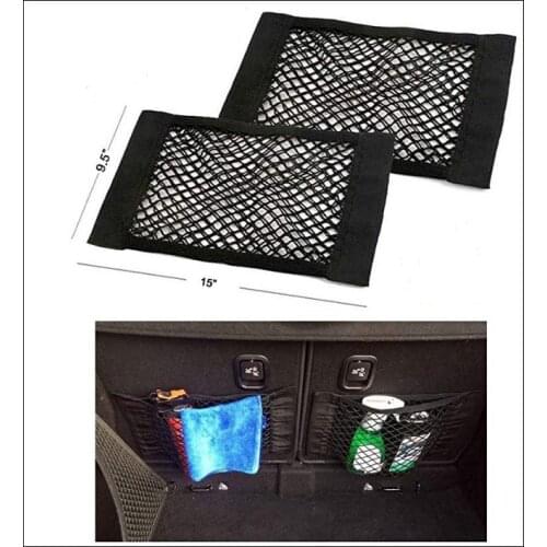 Newest Car Trunk Box Storage Bag Mesh Net Bag 50cm*25CM Car Styling Luggage Holder Pocket Sticker Trunk Organizer Car Styling