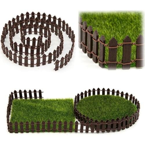 New Portable 100*5cm Wood Fence Plant Potted Landscape Decor Accessories Miniature Mini Fence DIY Garden Kit