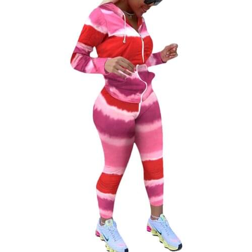 New Women Seamless Gradient Fashion Sports Suit Long-Sleeved Zipper Cardigan Drawstring Slim Stretch Pencil Pants Fitness Suit