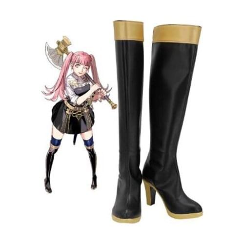 Fire Emblem Three Houses Hilda Cosplay Boots Shoes Women High Heel Shoes Costume Customized Accessories Halloween Party Shoes