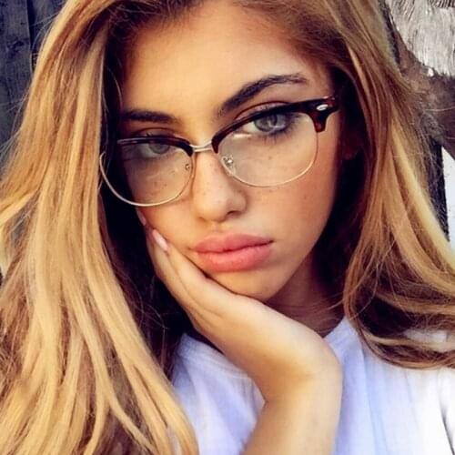 RBROVO 2021 Metal Frame Glasses Women Retro Anti Blue Light Glasses Frame Men Round Eyeglasses Monturas De Lentes Mujer UV400