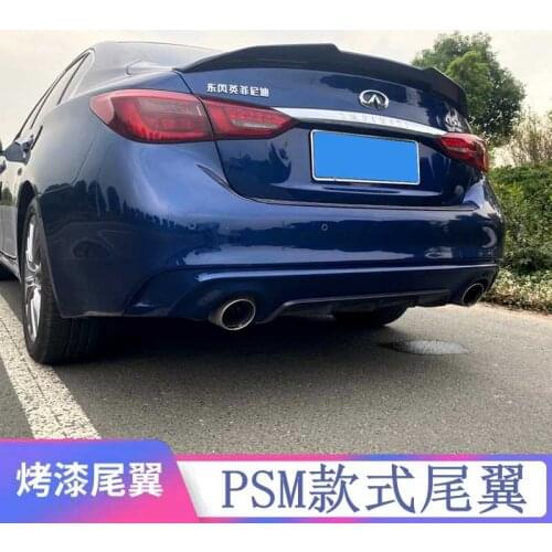 Suitable For 2014-2019 Infiniti Q50 Q50l Tail Refitted Psm Special Non Perforated Baking Paint Fixed Wing