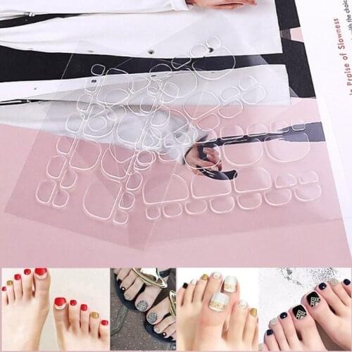 240pcs/10sheet Clear Double-side Tape Adhesive Tips Nail Glue Sticky Transparent False Nails Tool For Fake Nail/toe Tip