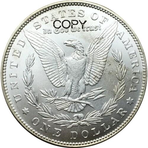 Untied States 1898 Cupronickel Silver Plated Morgan One Dollar Replica Coins