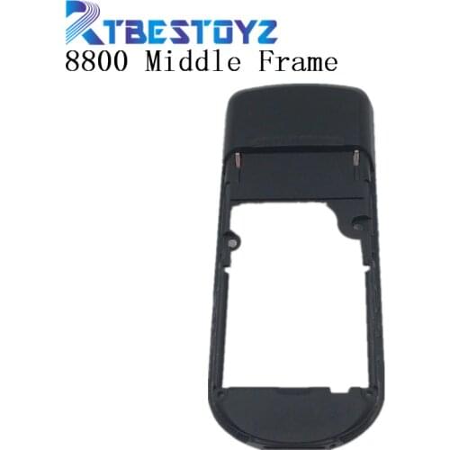 RTBESTOYZ For Nokia 8800 Black housing Black middle frame Replacement Black Middle Frame For Nokia 8800