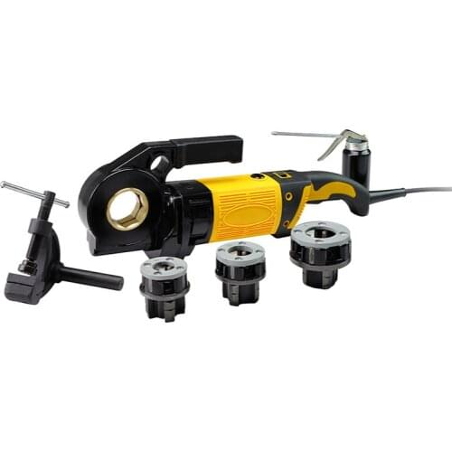 Handheld portable tapping machine handheld electric pipe threader repair 1 inch set