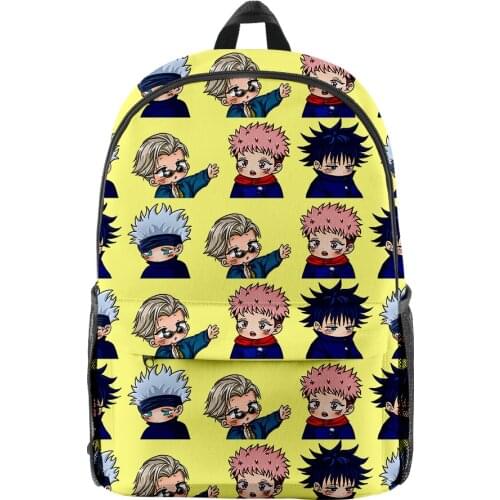 Anime Jujutsu Kaisen Backpack 3D Printed Schoolbag Men Women Harajuku Backpacks Laptop Backpack For Boys Girls Teen Schoolbag