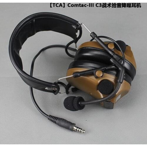TAC Comtac III C3 Tactical hunting pickup noise reduction Tactical hunting shooting communication headset earmuffs