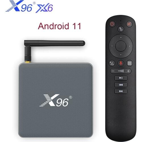 X96 X6 Smart TV Box Android 11 8GB RAM 128GB RK3566 Support 4K 2T2R MIMO Dual Wifi 1000M 4G 64GB 32GB Set Top Box PK X96 MAX