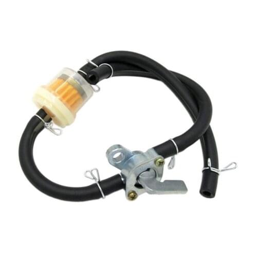 45cm Black Fuel Line Universal Fuel Tap Gasoline Switch Fuel Tap Gasoline Tap Faucet For Generator Gas Engine Fuel Tanks