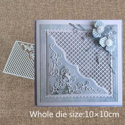 XLDesign Craft Metal Cutting Die Square mesh background lace Scrapbooking Album Paper Card Craft Embossing Die Cuts