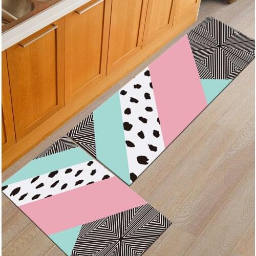 Zeegle Kitchen Mat Long Bath Carpet Modern Entrance Doormat Floor Mats Waterproof Bedroom Mat Bedroom Living Room Floor Mats