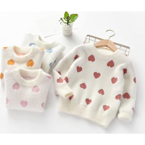 2020 Winter Clothing Christmas Sweater New Girl Warm Top Baby Girls Winter Clothes Baby Kids Sweater Children Clothes 2-8 Years