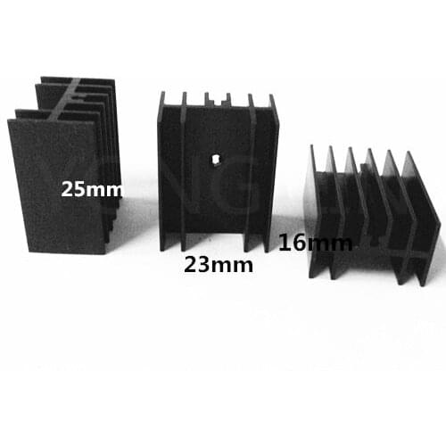 10pcs ic heatsink/Transistor radiator 23*15-25mm/Transistor heat sink/to-220heatsink