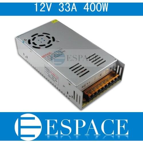 10piece/lot Best quality 12V 33A 400W Switching Power Supply Driver for LED Strip AC 100-240V Input to DC 12V free fedex