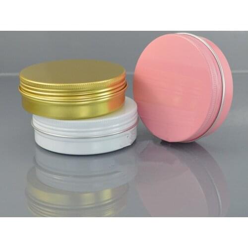 100g Aluminum Pot Jars, Cosmetic Containers, With Lids,Eye cream,hair conditioner F038