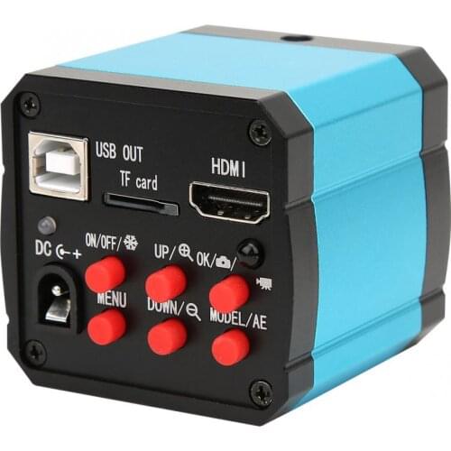 37MP 1080P 60FPS HDMI USB Industrial Microscope Camera with Conversion Adapter 100-240V Microscope Accessories