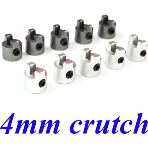 5pcs 4mm Aluminium alloy Anodized Propeller Shaft Fixation connectors joints drive dog spare parts for RC Boat 4*8*8.5mm