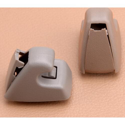 95994975 Sun Visor Support Retainer Fastener Clip Hook Bracket Hanger w/ Trap Door fit for GM Beige/Gray