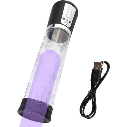 Auto Electric Power Massage Pump Penis Enlarger Trainer Enhancement Sex Toy for Men Penis Vacuum Pump Negative Pressure Vibrator