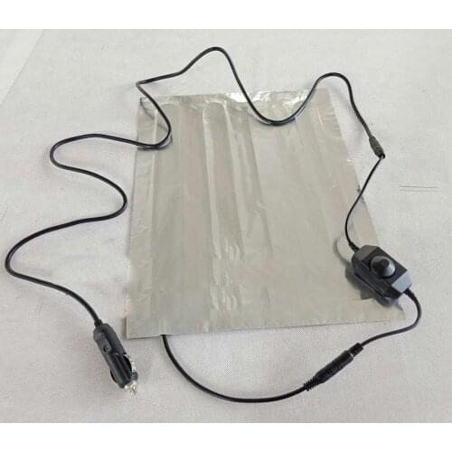 12V Car with Cigarette Lighter Plug Waterproof Aluminum Foil Heater 15CM to 30CM Foot Warmer Seat Cushion Moisture Proof Heating