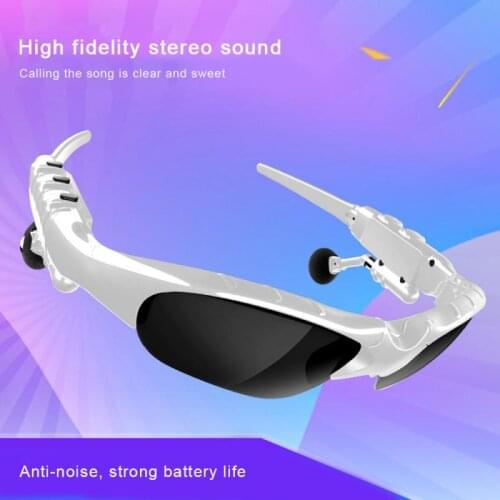 Bluetooth Sunglasses Headset Outdoor Glasses Earbuds Music With Mic Stereo Wireless Earphone Hand Free With Mic Riding Sunglass