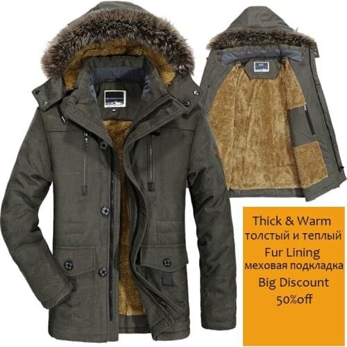 BOOERJUE Men's Long Parkas
