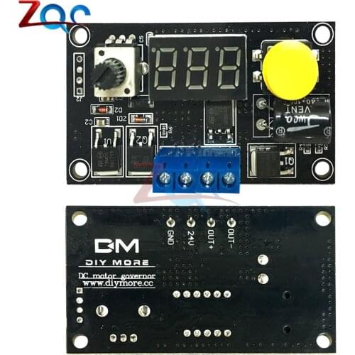 DC 6-30V MAX 8A LED W/ Digtal Display Adjustable PWM Motor Speed Controller Dc motor Control CV governor Switch Module 6V-30V