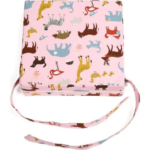 28EC Children High Seat Cushion Kids Baby Non-slip Dining Chair Increased Pad Portable Adjustable Detachable Booster Mat