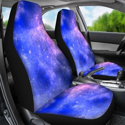 Dream Catchers Galaxy Design Car Seat Cover Auto Place Dirty-proof Sheet 2pcs Auto Seat Protector Set Universal