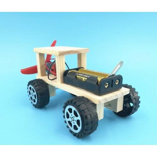 Electric Windmill Vehicles/Solar Car DIY Technology Creative Assembling Model Invention Materials Children Fun Novelty Toys