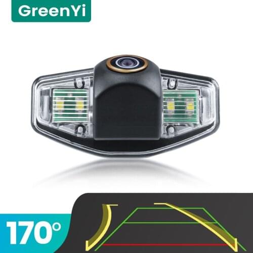 GreenYi Trajectory 170° AHD Car Rear View Camera for Honda Civic Crider Ciimo Concept S1 2012 2013 Night Vision Reverse Vehicle