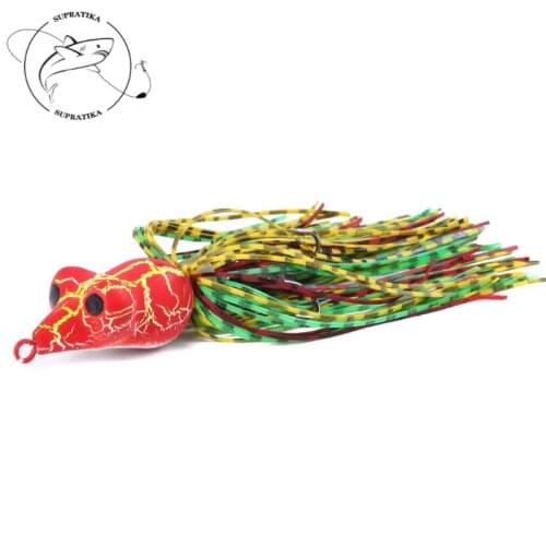 Artificial Wobbler Thunder Frog Tassel Lifelike Skin Bass Plastic Hard Bait With Sharp Hook 5pcs/set 7g/9cm Bionic Bait Fishing
