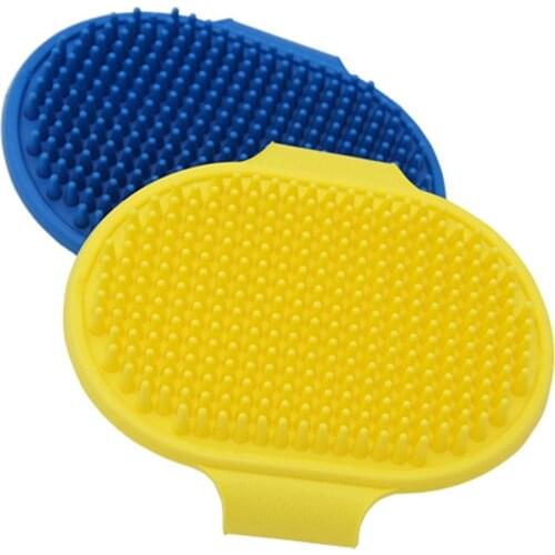 Pet Dog Cat Bath Glove Brush Comb Rubber Hair Fur Grooming Massaging Massage Mit Pet Shower Dog Brush Hair Remove Qualified