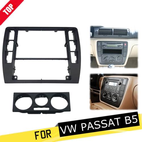 LONGSHI 3B0858069 ABS Interior Dash Center Console Trim Bezel Panel Radio Face Frame Fit for VW PASSAT B5 1998-2003 2004 2005