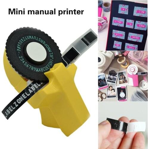 Bar Code Machine 3D Manual Print DIY Label Embossing Printer Portable Plastic Family Sculpture Mini Office