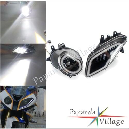 Motorcycle 12V LED Headlamp Headlight DRL High/Low Beam Running Light Kit Assembly For BMW S1000RR 2009 2010 2011 2012