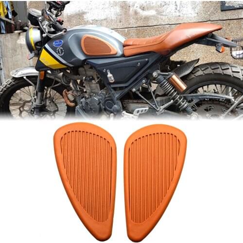 Retro Motorcycle Fuel Oil Sticker Side Gas Tank Knee Pad Cover Universal For Harley Davidson Cafe Racer Classic Accessories