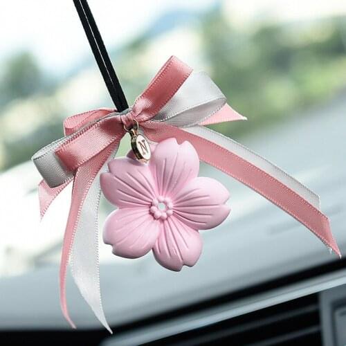 Cute Flowers Car Vent Clip Air Freshener for Women Interior Hanging Car Accessories Car Vent Decor Without Essential Oil