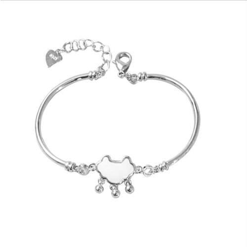 Charm Crystal Lock Bell Bracelets For Lady Jewelry Top Quality S925 Bangles For Women Party Accessories Female Birthday Gift