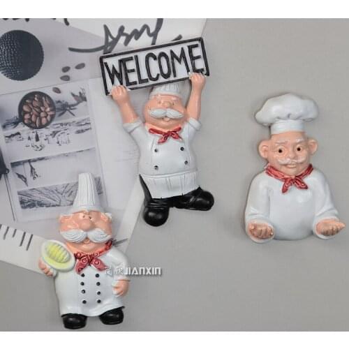 Northern European French bread chef cook refrigerator magnet magnet decoration magnet strong magnetite message post