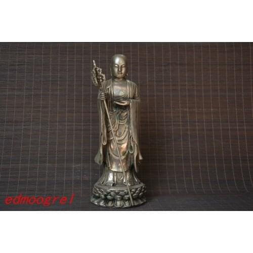 Antique Old QingDynasty silver carving--Buddha ,Amitabha,Golden Zen, hand crafts,best collection&adornment,free shipping