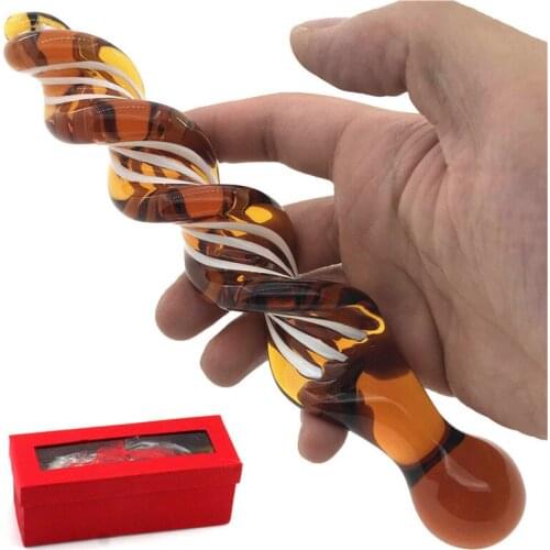 Pyrex glass dildo artificial penis crystal fake anal plug prostate massager masturbate Sex toy for adult gay women men Sextoy