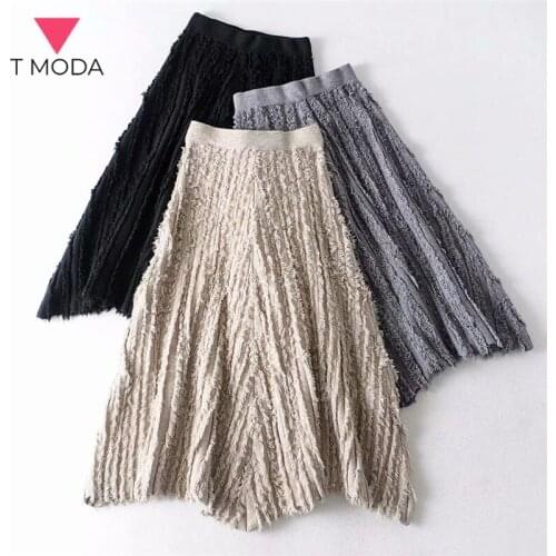 Женские вязаные юбки T MODA China At AliExpress