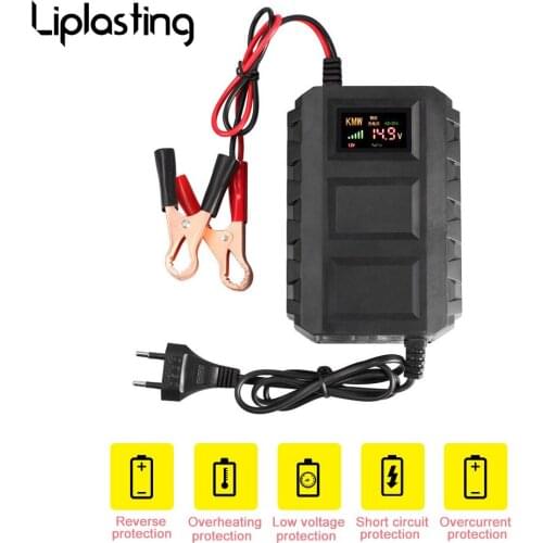 Intelligent 12V 20A Automobile Car Motorcycle Smart Sealed Lead Acid Battery Charger LED Digital Display EU/US Plug