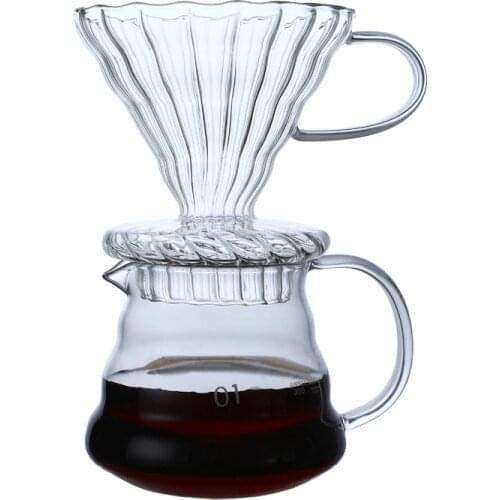 Wholesale High-Temperature Resistant 600ml Resistant Glass Coffee Maker Coffee Pot Espresso Coffe Machine