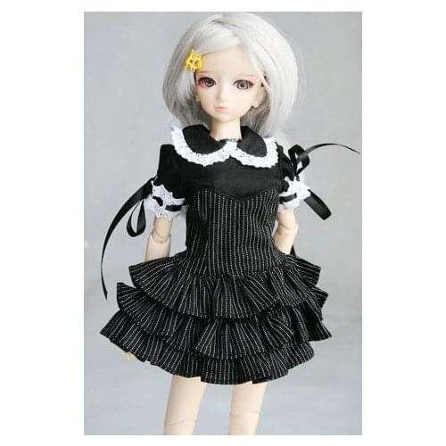 [wamami] 244# Black Stripe Dress/Shirt/Suit 1/4 MSD DZ DOD BJD Dollfie