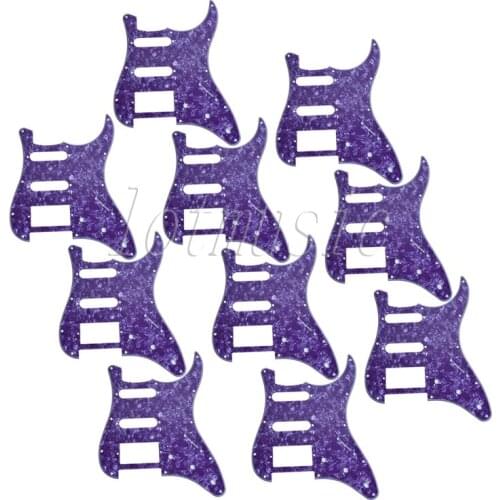 10Pcs SSH Pickups 4Ply 11 Hole Guitar Pickguard For Electric Strat Replacement