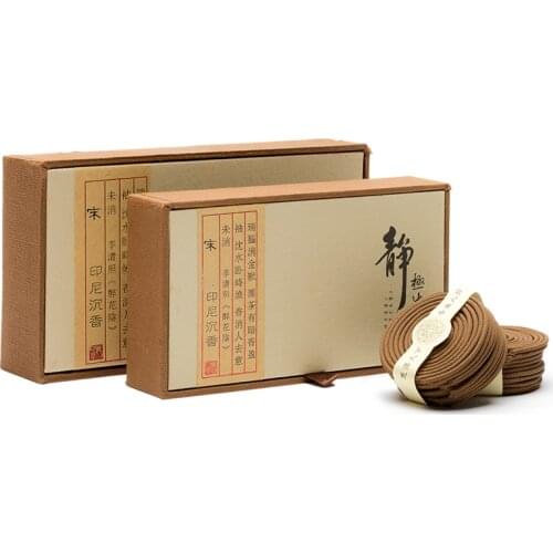 PINNY 2 And 4 Hours Indonesia Agarwood Incense Coils Natural Aroma Sticks Good Health Room Fragrance Aromatic Handmade