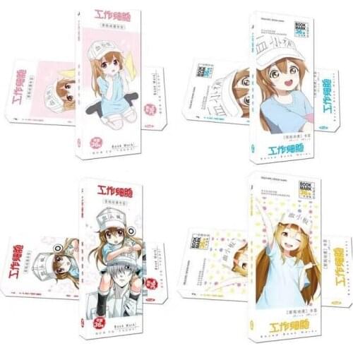 36 Pcs/Set Anime Hataraku Saibou Cells At Work Paper Bookmark Book Holder Message Card Gift Stationery